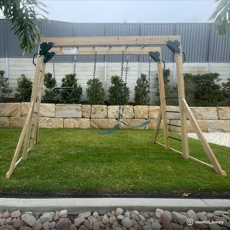 Lifespan Kids Daintree 2-in-1 Monkey Bars & Swing Set - One Size