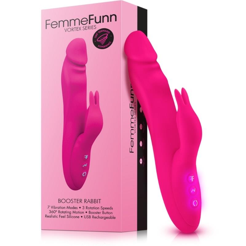 Femme Funn Booster Rabbit - Pink 1pc for Ultimate G-Spot Stimulation