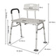 Equipmed Bath Transfer Bench Chair - 125kg Max Capacity (White) – view 3 - Auzzistore