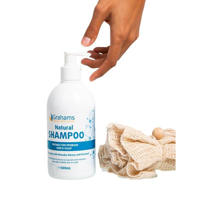 Grahams Natural Shampoo 500ml - Sulphate-Free Hair Care