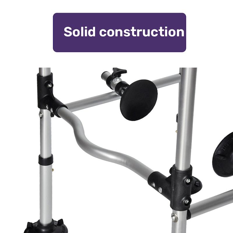 Equipmed Over Toilet Support Frame - Safety Grab Rail Aid (136Kg Max Capacity)