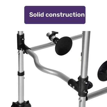 Equipmed Over Toilet Support Frame - Safety Grab Rail Aid (136Kg Max Capacity)