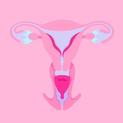 Hello Period Average Cervix Cup Blue MED - Comfort Meets Functionality