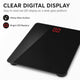 Clevinger Digital Glass Bathroom Scale - Max Capacity 180KG – view 3 - Auzzistore