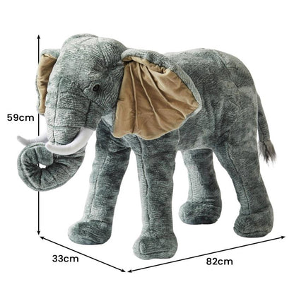 Jiggle & Giggle Large Standing Soft Plush Toy Elephant - 1 Piece