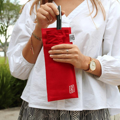 Glucology Insulin Cooling Pouch for 2 Pens - Red