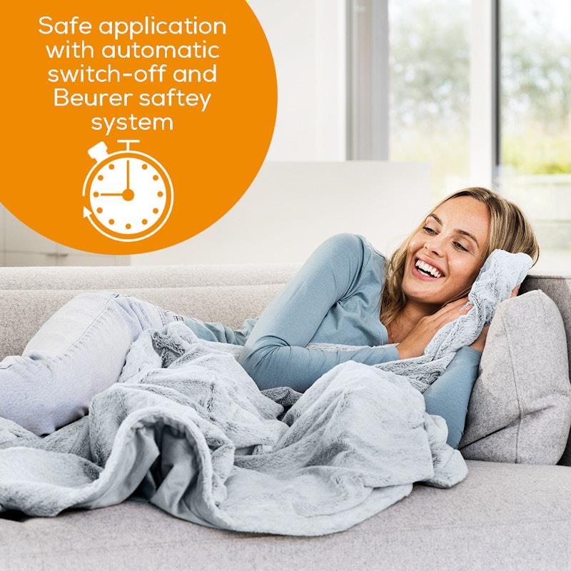 Beurer HD75G Super Cosy Heated Throw - Charcoal Grey 1 Size