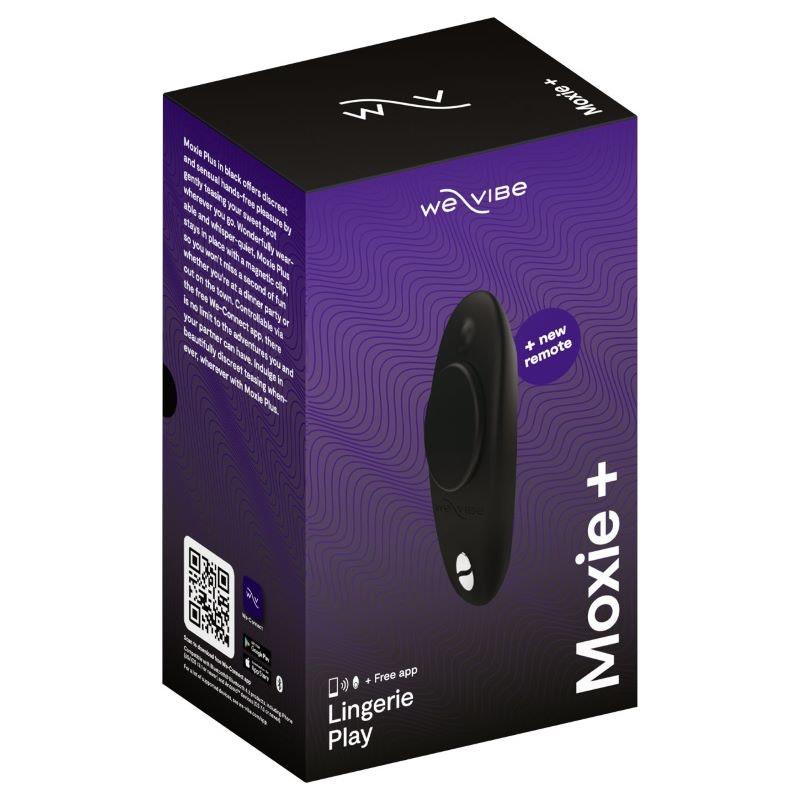 We Vibe Moxie + Black - Hands-Free Vibrating Stimulator (1 Piece)