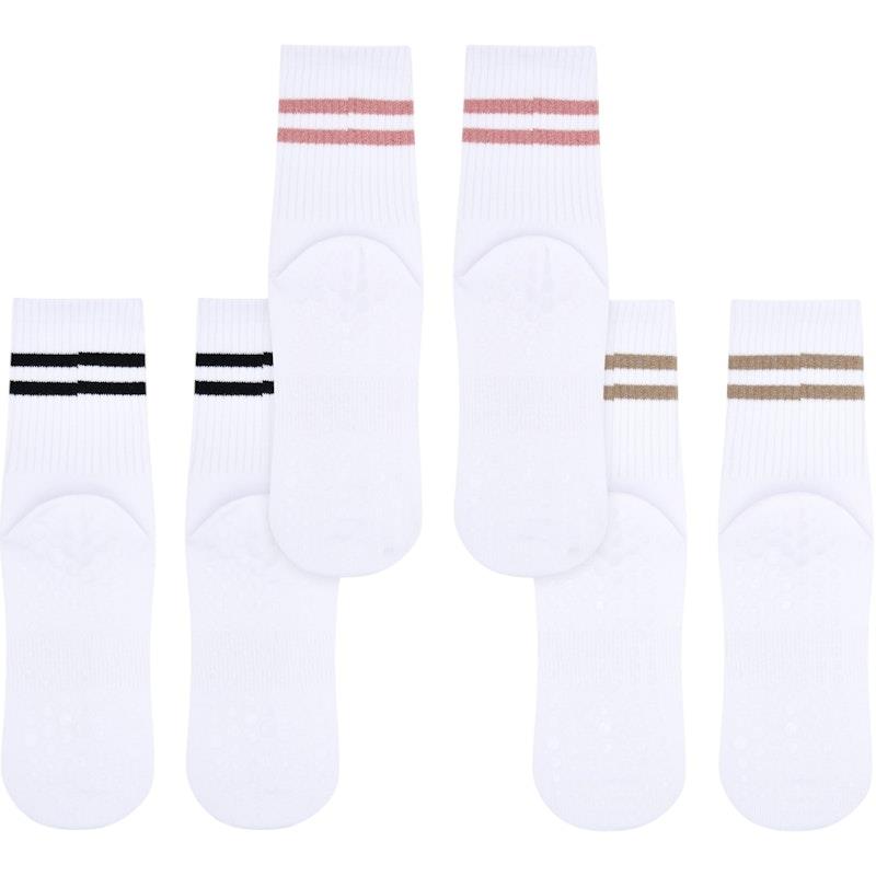 High Heel Jungle Varsity Premium Combed Cotton Full Grip Pilates/Yoga Socks - Multi-colour Bundle-Auzzi Store