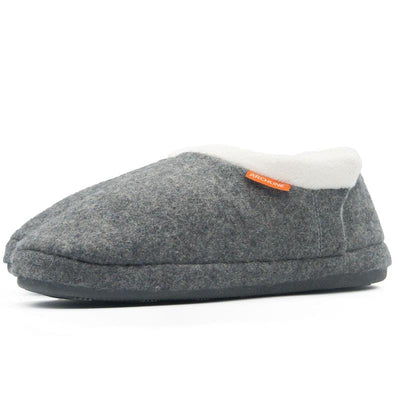 Archline Closed Back Slippers with Arch Support - Comfort Grey Marl, Size 40