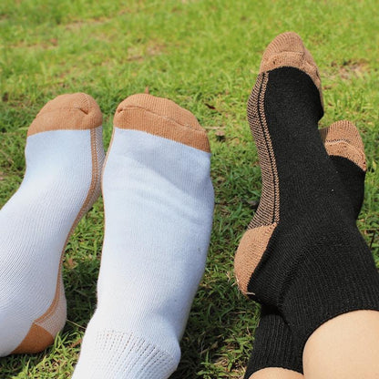 Glucology Copper-Based Loose Top Classic Socks - 2 Pairs Black Medium