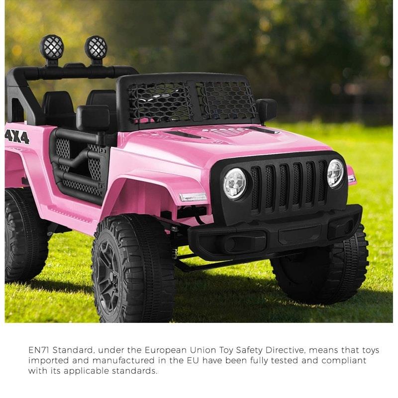 Mazam Kids Electric Ride On Car Jeep - Pink-Auzzi Store