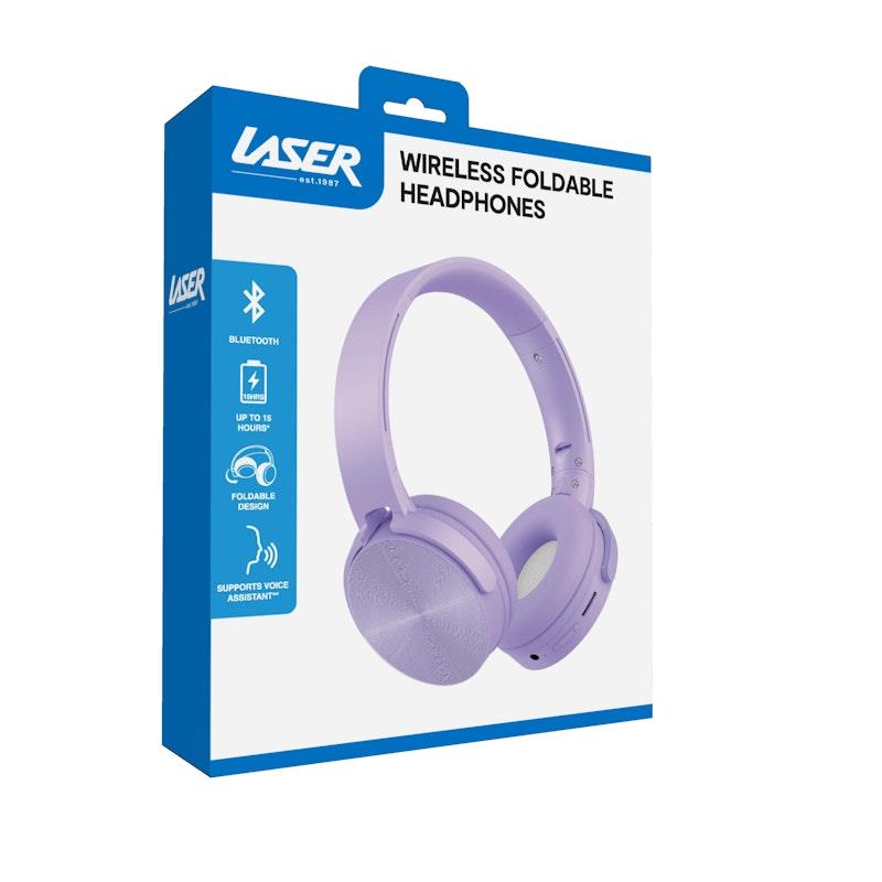 Laser Wireless Foldable Headphones Purple - Ultimate Sound Experience-Auzzi Store