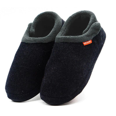 Archline Slippers - Closed Back Arch Support Comfort Charcoal Marl Size 38