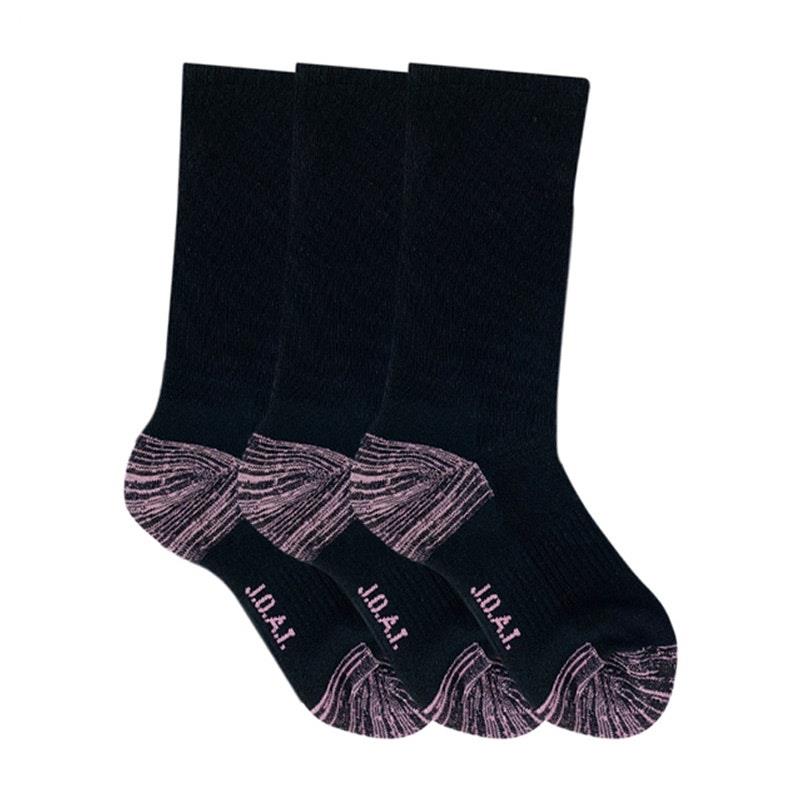 Jack of All Trades 12 Pairs of Women's Top to Toe Comfort Socks - Black Size 5-10-Auzzi Store