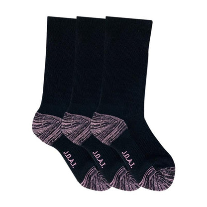 Jack of All Trades 12 Pairs of Women's Top to Toe Comfort Socks - Black Size 5-10-Auzzi Store