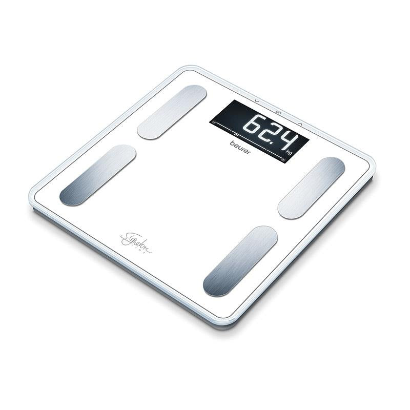 Beurer BF400W Digital Glass Body Fat Scale: Signature Line White 1 Unit - Your Health Tracker
