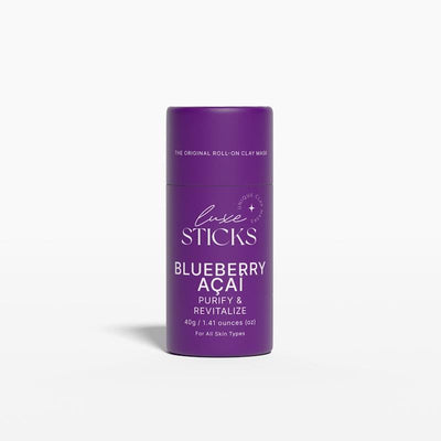 LuxeSticks Blueberry Acai Clay Stick 40g - Natural Skin Revitalizer