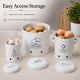 Clevinger 3 pcs Galvanised Iron Fruit Vegetable Storage Tins Bundle - Durable & Stylish – view 3 - Auzzistore