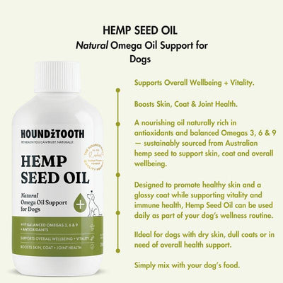 HOUNDZTOOTH Hemp Seed Oil for Dogs - 250ml