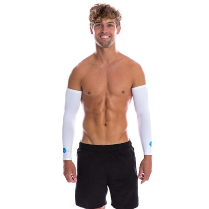SParms UPF50+ Arm Sleeve (Pair, White) - Small