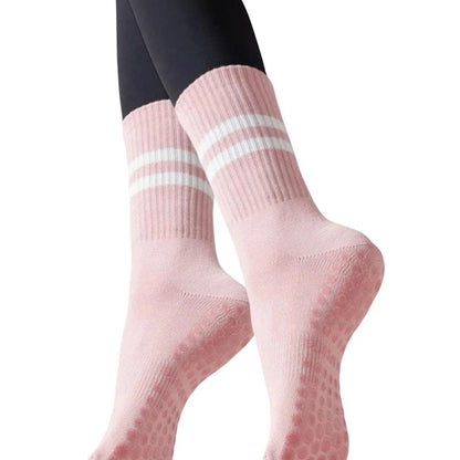 High Heel Jungle Varsity Premium Combed Cotton Full Grip Pilates/Yoga Socks Bundle - 3 Pack-Auzzi Store