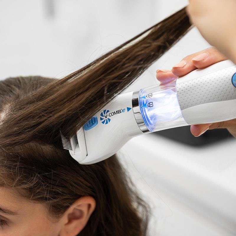 V-COMB A1 Rechargeable Chemical-Free Head Lice Comb 1pc - Safe & Effective
