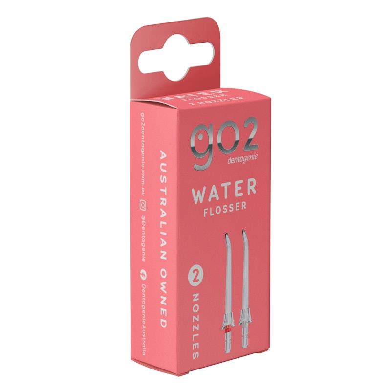 GO2 Dentagenie Water Flosser Replacement Nozzle Twin Pack - 2 Pack