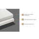 Bedra Bedding Folding Mattress - 3-Fold Foam Mattress for Baby Cot - White – view 3 - Auzzistore
