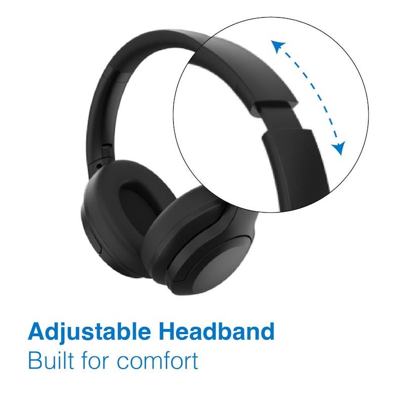 Laser ANC Bluetooth Headphones - 20hr Battery Life in Black-Auzzi Store