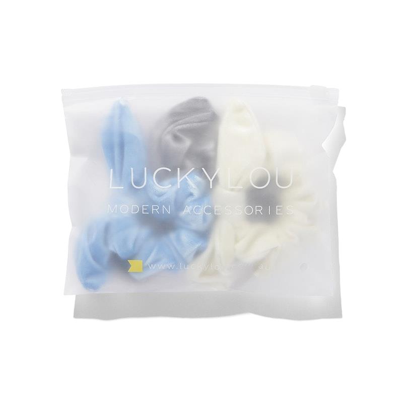Lucky Lou Velvet Scrunchies Pack - Luxurious Hair Accessories