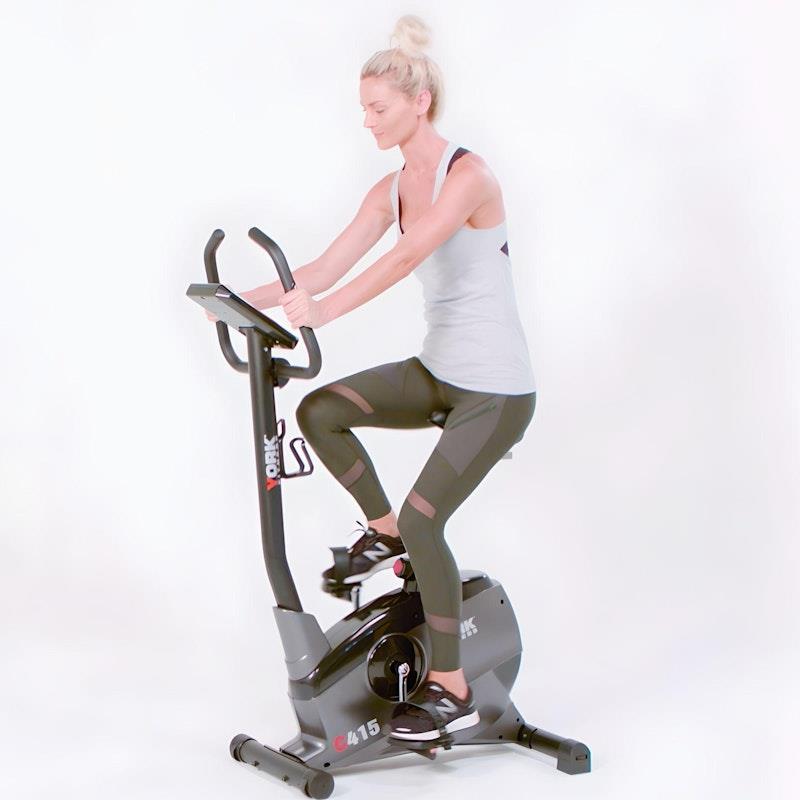 York C415 Upright Exercise Bike - One Size