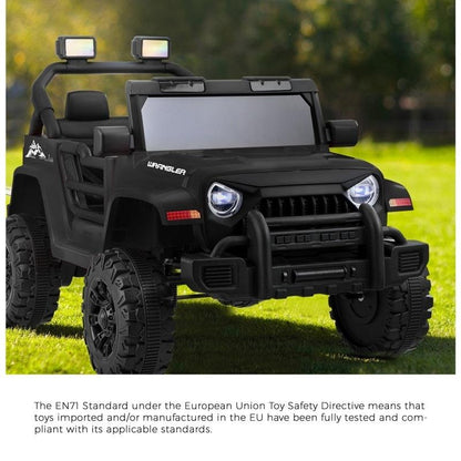 Mazam Kids Ride-On Car Jeep 12V Electric Remote Control Toy - Black-Auzzi Store