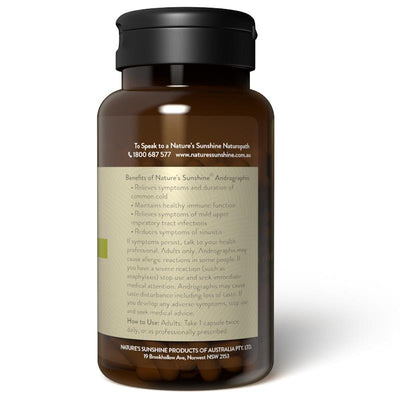 Nature's Sunshine Andrographis AP-Bio 60 Veg Capsules – Immune Support