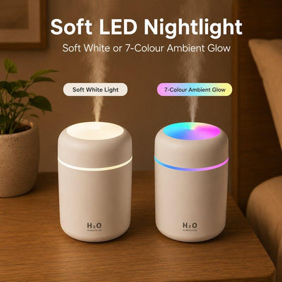 Living Today Mini LED Ultrasonic Humidifier - 300ML 1 Unit
