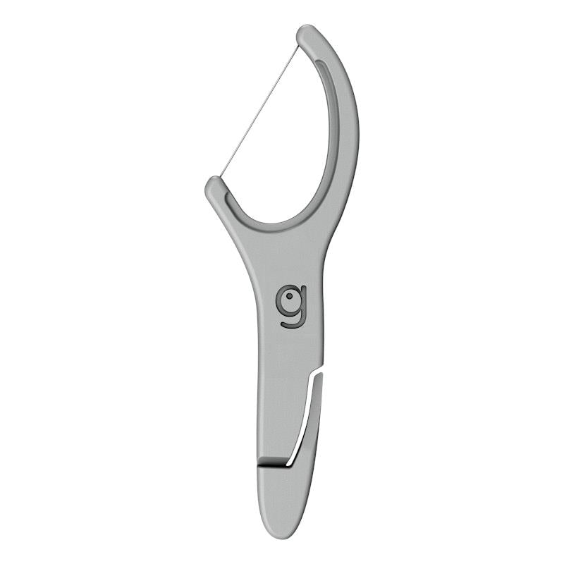 GO2 Dentagenie Silver Antibacterial Flosspyx - 36 Minty Flossers x 3