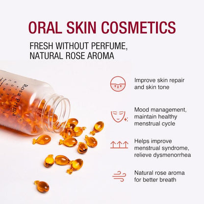 Unichi Rosa Prima Rose Oil Complex - 90 Softgels (3 Pack)