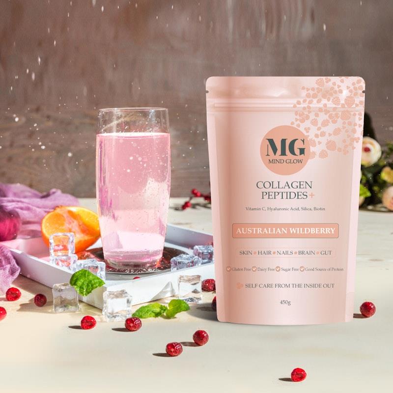 Mind Glow Australian Wildberry Collagen Peptides+ 450g Trio Pack-Auzzi Store