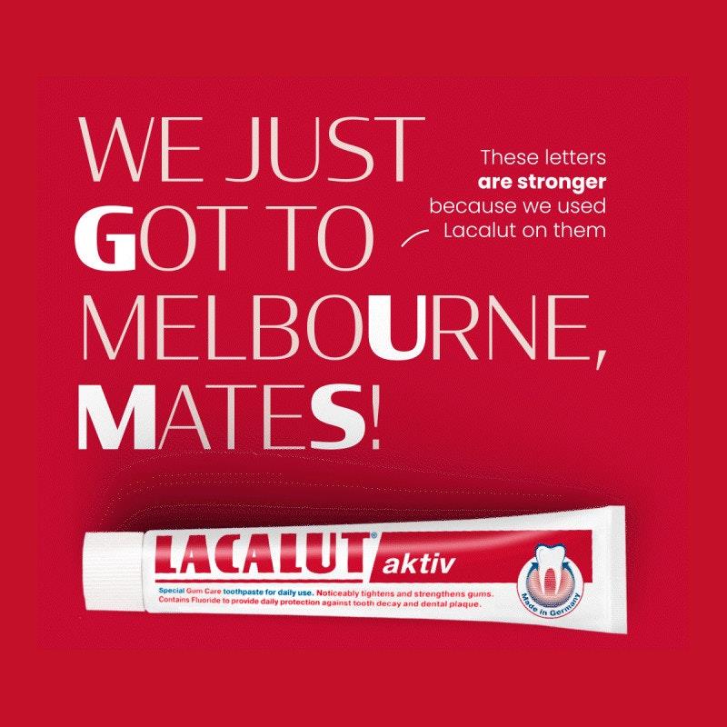 Lacalut Activ Anti-Gingivitis Toothpaste - 3 Tubes x 75ml