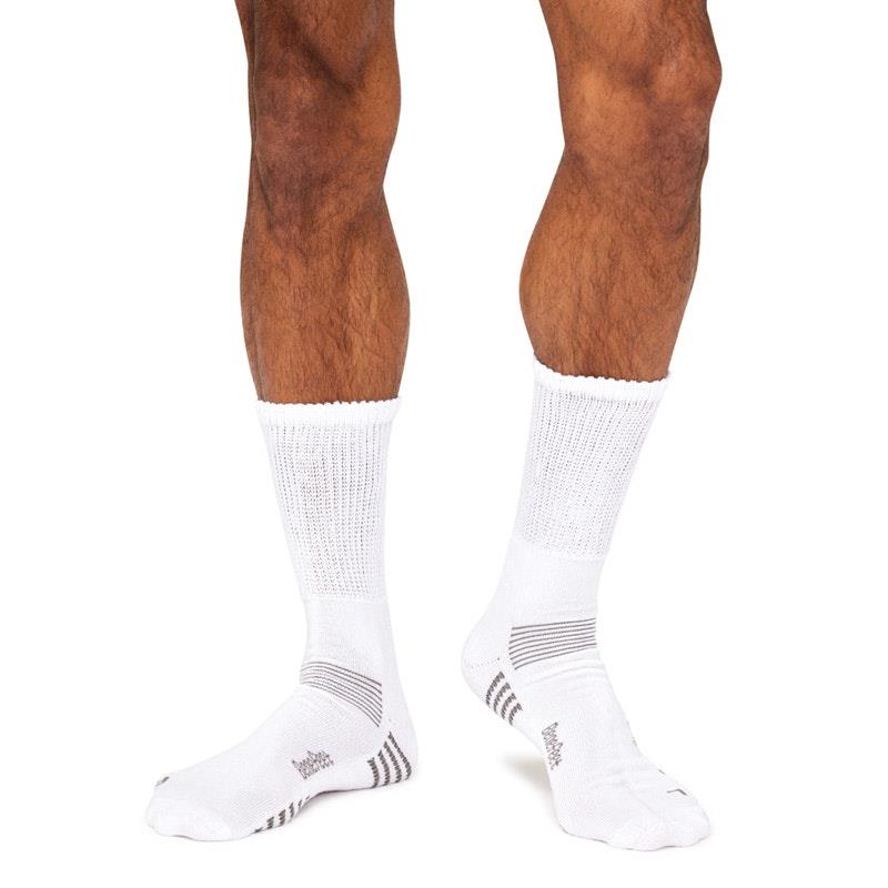 Benefeet Men's Bamboo Socks - White (10 Pairs, Size 11-14)-Auzzi Store