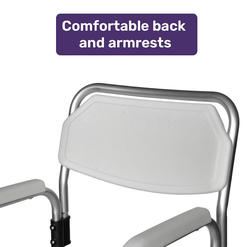 Equipmed Over Toilet Support Frame - Safety Grab Rail Aid (136Kg Max Capacity)