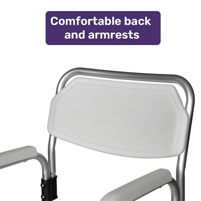 Equipmed Over Toilet Support Frame - Safety Grab Rail Aid (136Kg Max Capacity)