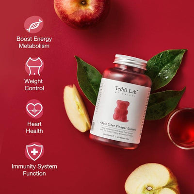 Unichi Apple Cider Vinegar Gummy 60 gummies x3 Pack - Delicious Health Support