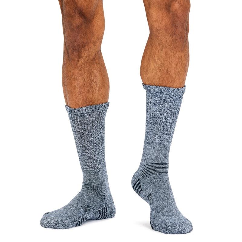 Benefeet 10 Pairs of Men's Bamboo Comfort Socks - Twisted Navy Size 11-14-Auzzi Store