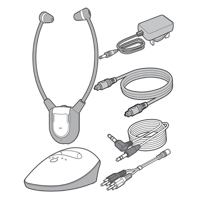 Oricom TV7400 Amplified Wireless Headset with Fast Charging Cradle - 1pc-Auzzi Store