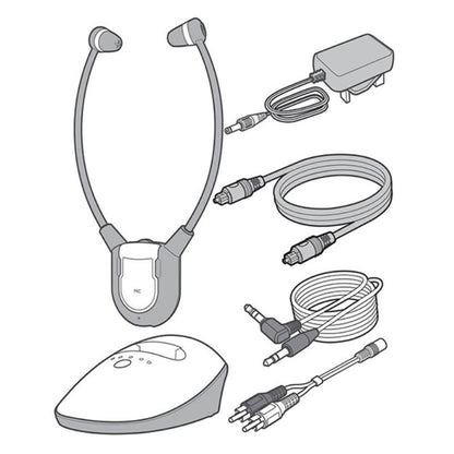 Oricom TV7400 Amplified Wireless Headset with Fast Charging Cradle - 1pc-Auzzi Store