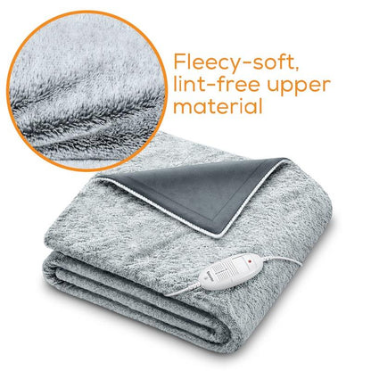 Beurer HD75G Super Cosy Heated Throw - Charcoal Grey 1 Size