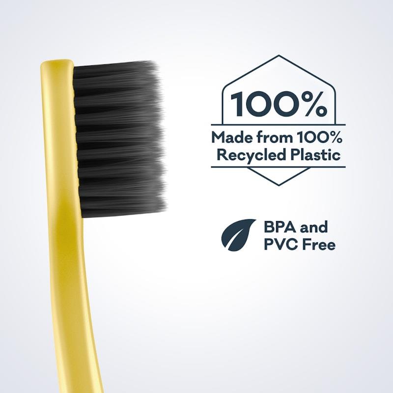 Grin 100% Recycled Toothbrush 4-Pack Summer Beach (Soft) Bundle