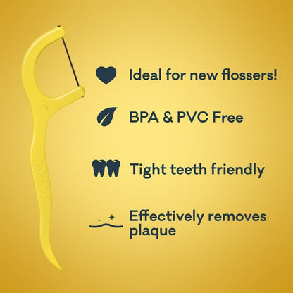 Grin Ultra Clean Adults Floss Picks 80-Pack Bag x3 Bundle