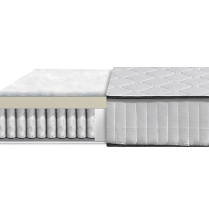 DreamZ Queen Spring Mattress - Pocket Tight Top Foam - Medium Firm 20CM